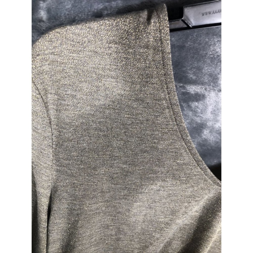 Mia Joy Shirt Woman’s Gold Thread Sparkle Blouse Size Adult Medium Womens Top - Picture 10 of 15